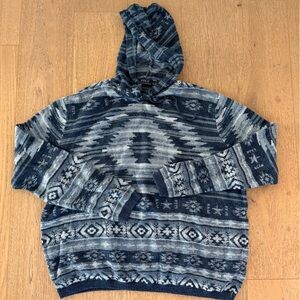 Polo by Ralph Lauren Navy and Gray Knit Sweater